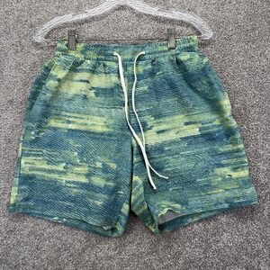 Lululemon Swim Trunks Mens Medium Multicolor Geo Print Mesh Lined Drawstring